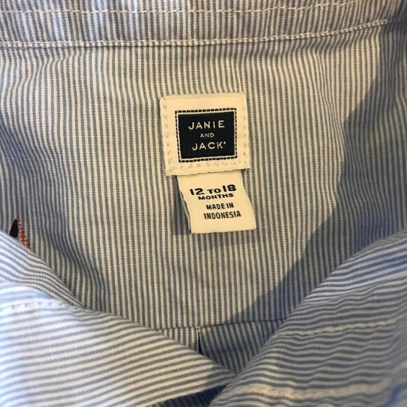 Janie and Jack sailboat button up - Picture 3 of 5